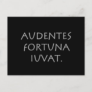 Carte Postale La fortune sourit aux audacieux