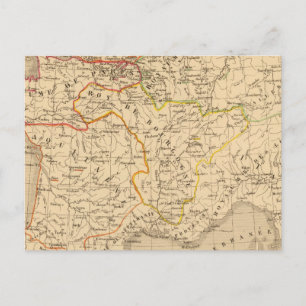 Carte Postale La France apres la mort de Clothaire