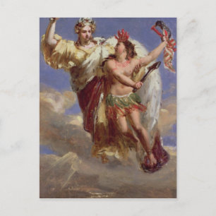 Carte Postale La France soutient l'Amérique