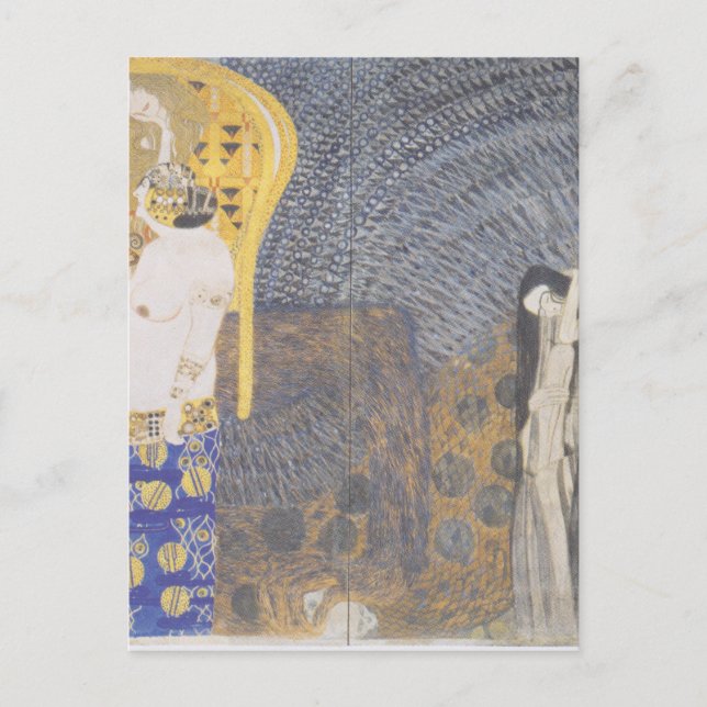 Carte Postale La Frise Beethoven : Les Pouvoirs Hostiles. Mur (Devant)