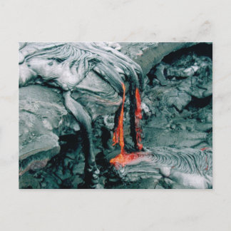 Carte Postale La Furie de la lave de la nature
