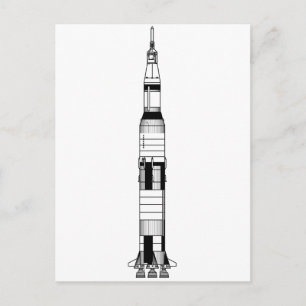 Carte Postale La fusée Saturn V