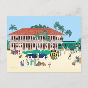 Carte Postale La gare de Boca Grande Railroad Station 1928