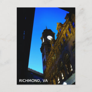 Carte Postale La Gare De Richmond Virginia En Voyage De Nuit