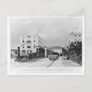 Carte Postale La gare du train Berlin-Potsdam