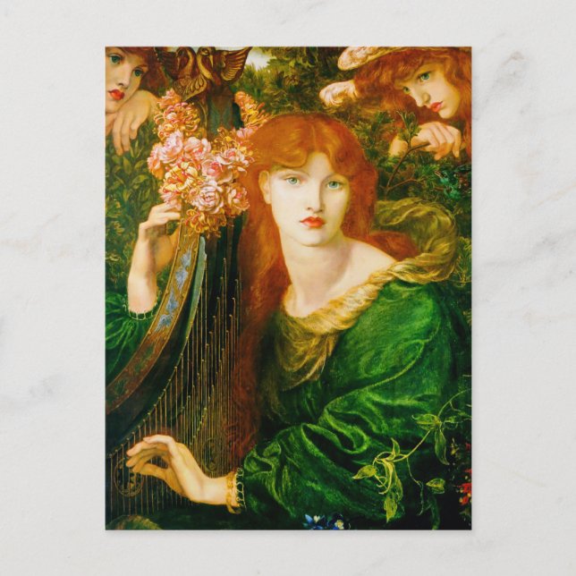 Carte Postale La Ghirlandata par Dante Gabriel Rossetti (Devant)