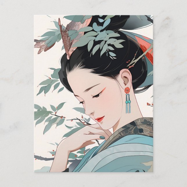 Carte Postale La grâce des femmes chinoises (Devant)