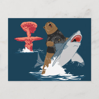 Carte Postale La Grande Évasion - cavalerie de requins-ours