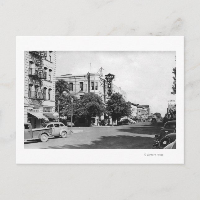 Carte Postale La Grande, Oregon Main Street View Photographie (Devant)