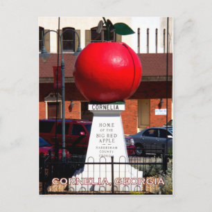 Carte Postale LA GRANDE POMME ROUGE - Cornelia, Géorgie