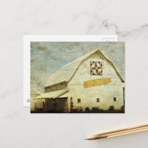 Carte Postale La grange à maïs comté de Washington Iowa Rétro cr