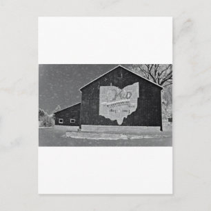 Carte Postale La Grange De L'Ohio En Hiver