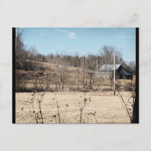 Carte Postale La grange sur une colline