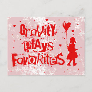 Carte Postale la gravité joue les favoris
