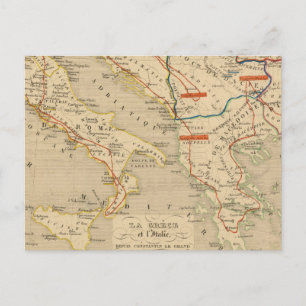 Carte Postale La Grece et l'Italie, 306 a 410, ap JC