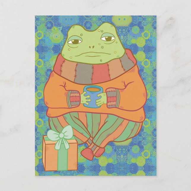 Carte Postale La Grenouille Douillette (Devant)