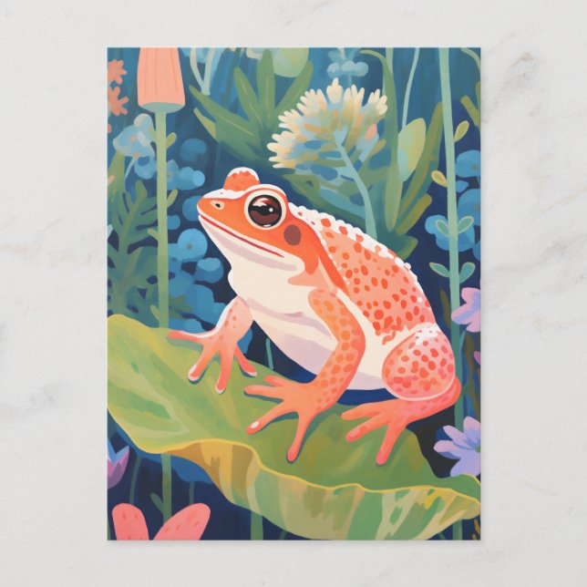 Carte Postale La grenouille du jardin (Devant)