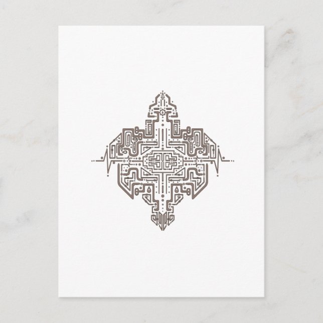 Carte Postale La grille Dernière (Devant)