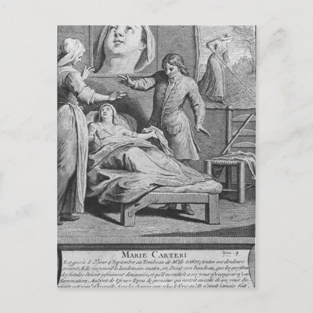 Carte Postale La guérison miraculeuse d'une femme aveugle (Devant)