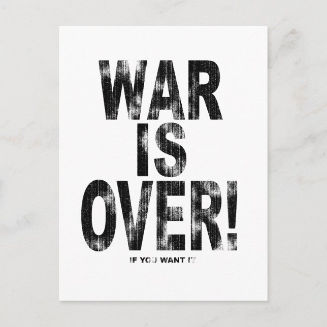 Carte Postale La guerre est finie (regard usé) (Devant)