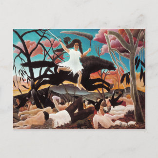 Carte Postale La guerre ou l'arène de la discorde, Henri Roussea