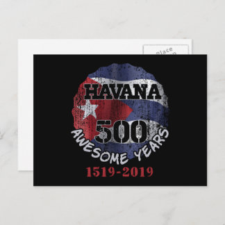 Carte Postale La Havane 500 ans fantastiques - Cuba Anniversaire