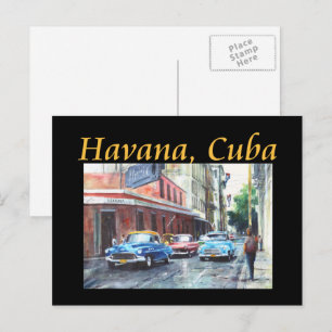 Carte Postale La Havane Cuba Floridita Art