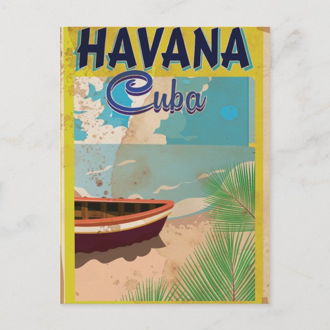 Carte Postale La Havane, Cuba Vacances Vintages Poster (Devant)