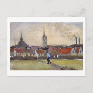 Carte Postale La Haye avec Nouvelle Eglise, Van Gogh Art