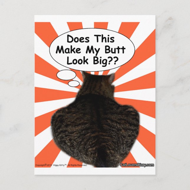 Carte Postale La hippie Kitty fait ceci rendent mon sembler de (Devant)