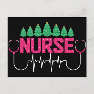 Carte Postale La infirmière préférée du Père Noël Professionnel