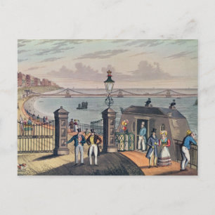 Carte Postale La jetée en chaîne sur le devant à Brighton