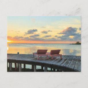 Carte Postale La jetée surplombe l'océan, Belize
