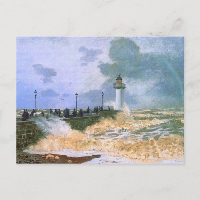 Carte Postale La Jetty au Havre - Claude Monet (Devant)