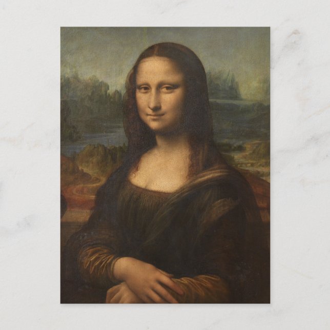 Carte Postale La Joconde de Léonard de Vinci (Devant)