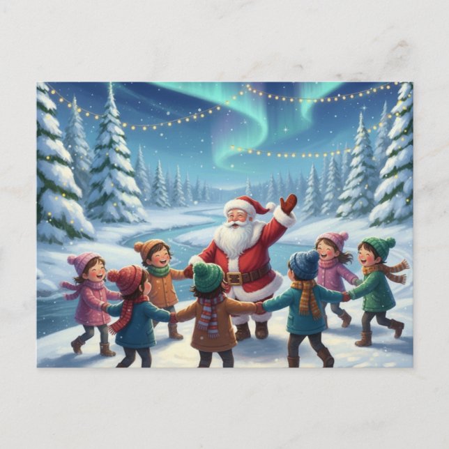 Carte Postale La joie de la forêt de Noël (Devant)