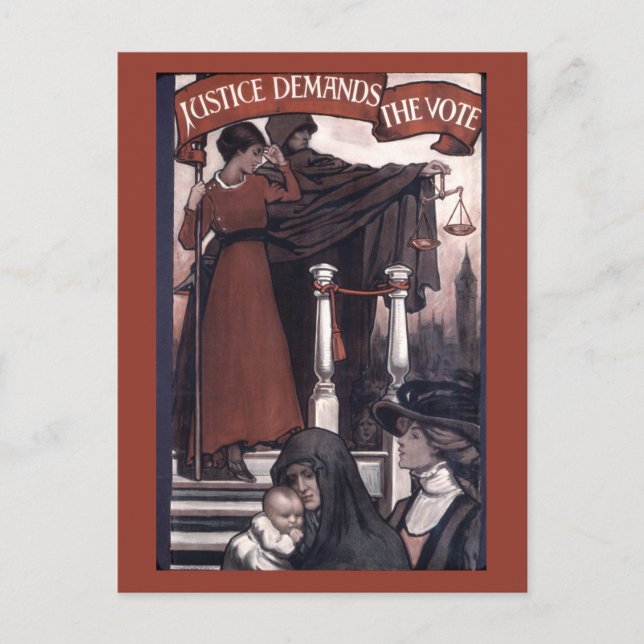 Carte Postale La justice exige le Vpte (Devant)