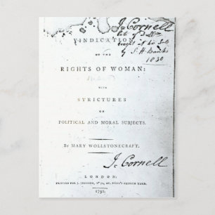 Carte Postale La justification des droits de la femme