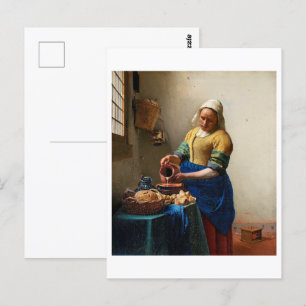 Carte Postale La Laitière   Johannes Vermeer  