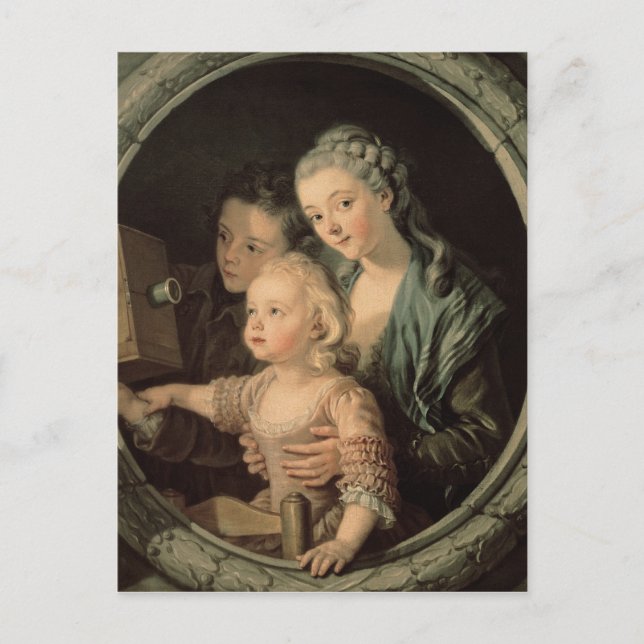 Carte Postale La lanterne magique, 1764 (Devant)