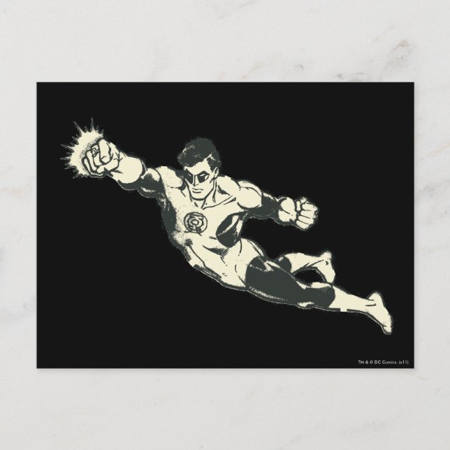 Carte Postale La lanterne verte poinçonne la grunge (Devant)