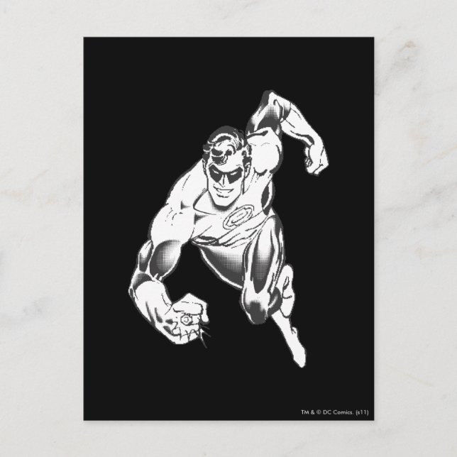 Carte Postale La lanterne verte saute en avant (Devant)