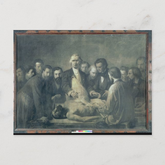 Carte Postale La leçon d'anatomie du docteur Velpeau (Devant)