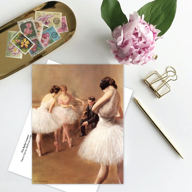 Carte Postale La Leçon de ballet Pierre Carrier-Belleuse (Créateur téléchargé)