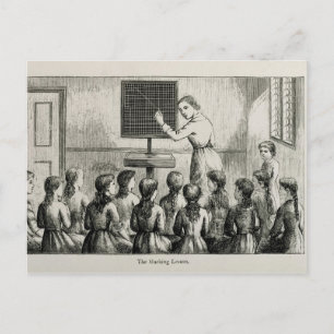 Carte Postale 'La leçon de marquage', illustration tirée de 'Un 