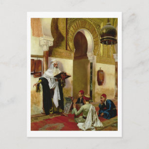 Carte Postale La leçon (huile sur toile)