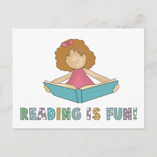 Carte Postale La Lecture Est Amusante !