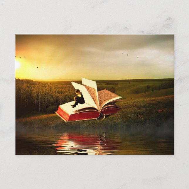 Carte Postale La lecture est magique - Customisez-moi ! (Devant)