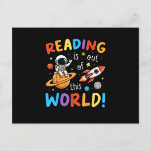 Carte Postale La Lecture Est Sortie De Cet Espace Mondial
