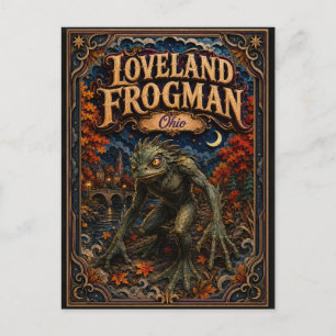 Carte Postale La légende de l'homme-grenouille de Loveland Ohio 
